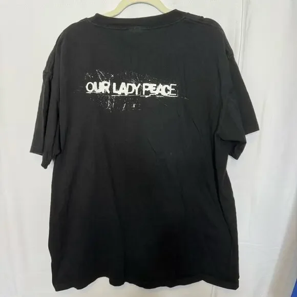 Our Lady Peace Vintage 90s Band T-Shirt XL Rock Tour Graphic Tee